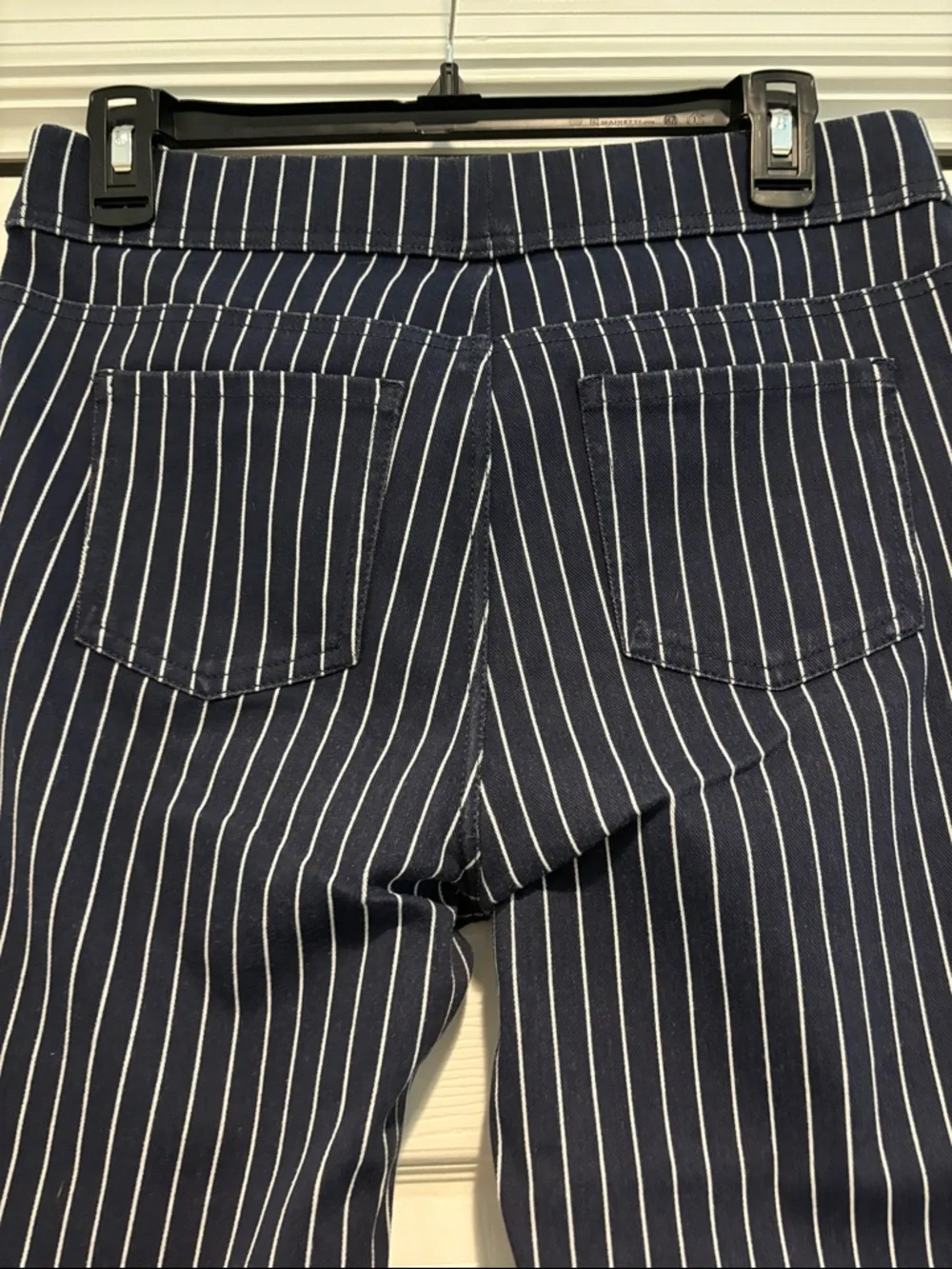 Time and Tru Navy Pinstriped Skinny Pants